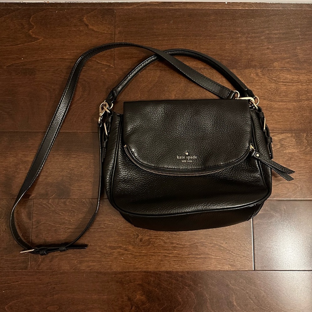Kate Spade Black Leather Hand Bag